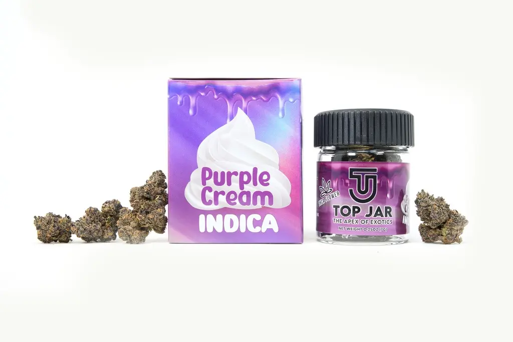 Top Jar Purple Cream - Flower Bigs