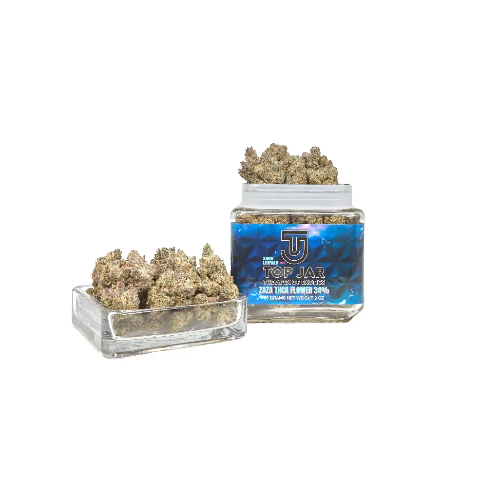Top Jar Snow Leopord - Flower Bigs